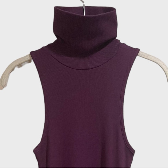 Zara Plum High neck Ribbed Bodycon Maxi Dress Size Small ( NWOT) - Picture 10 of 14